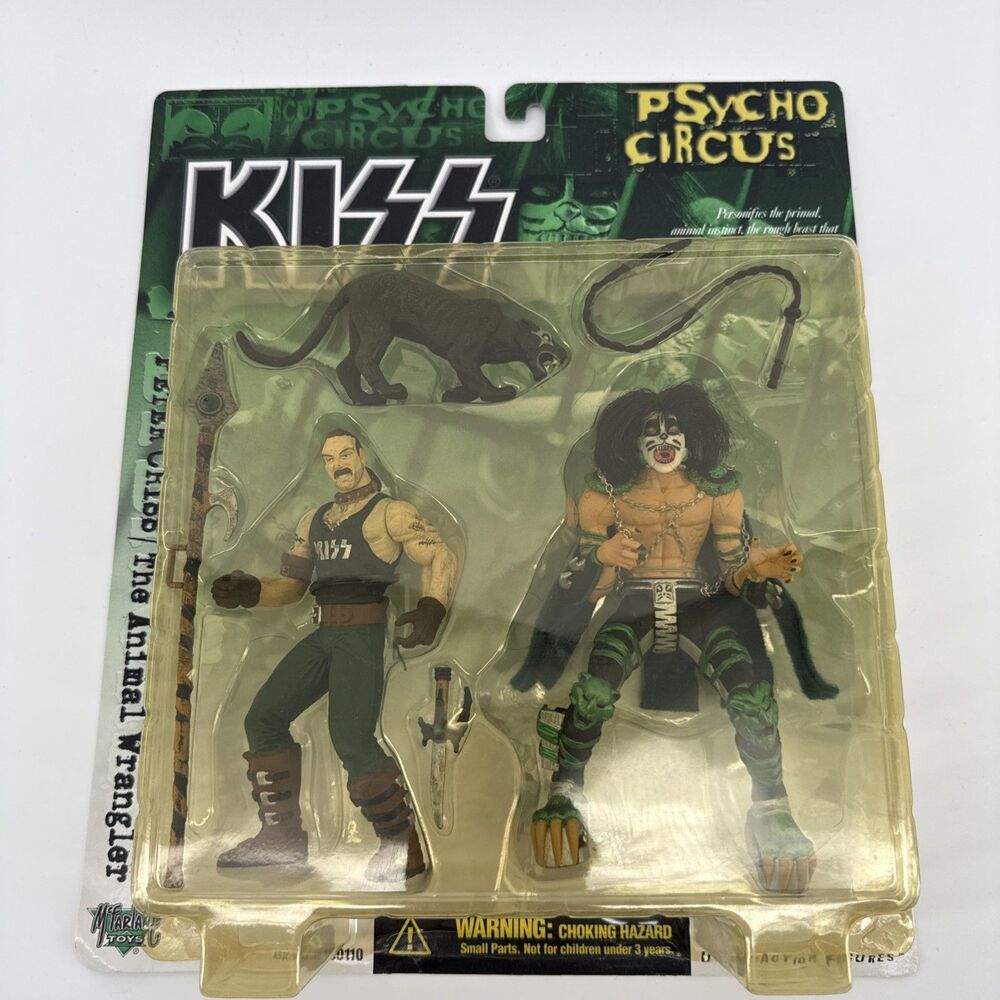 New Sealed McfarlaneToy KISS Psycho Circus Figures Peter Criss Animal Wrangler